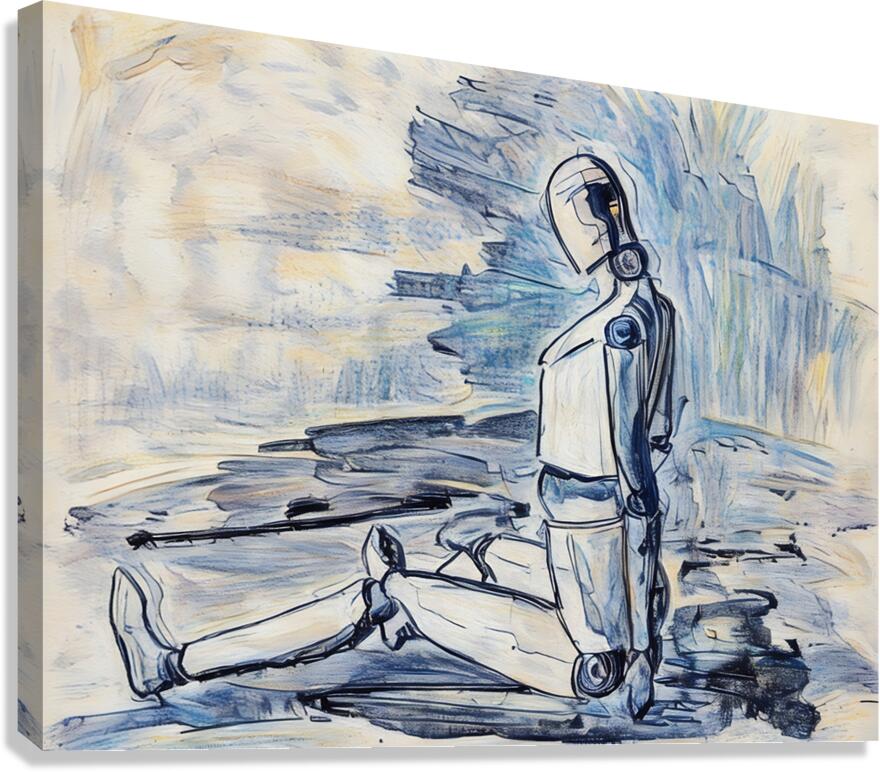 ArtXcl 313 Robot - Doll Petre Canvas Print