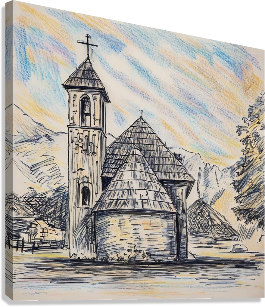 ArtXcl 328 church albania Canvas Print