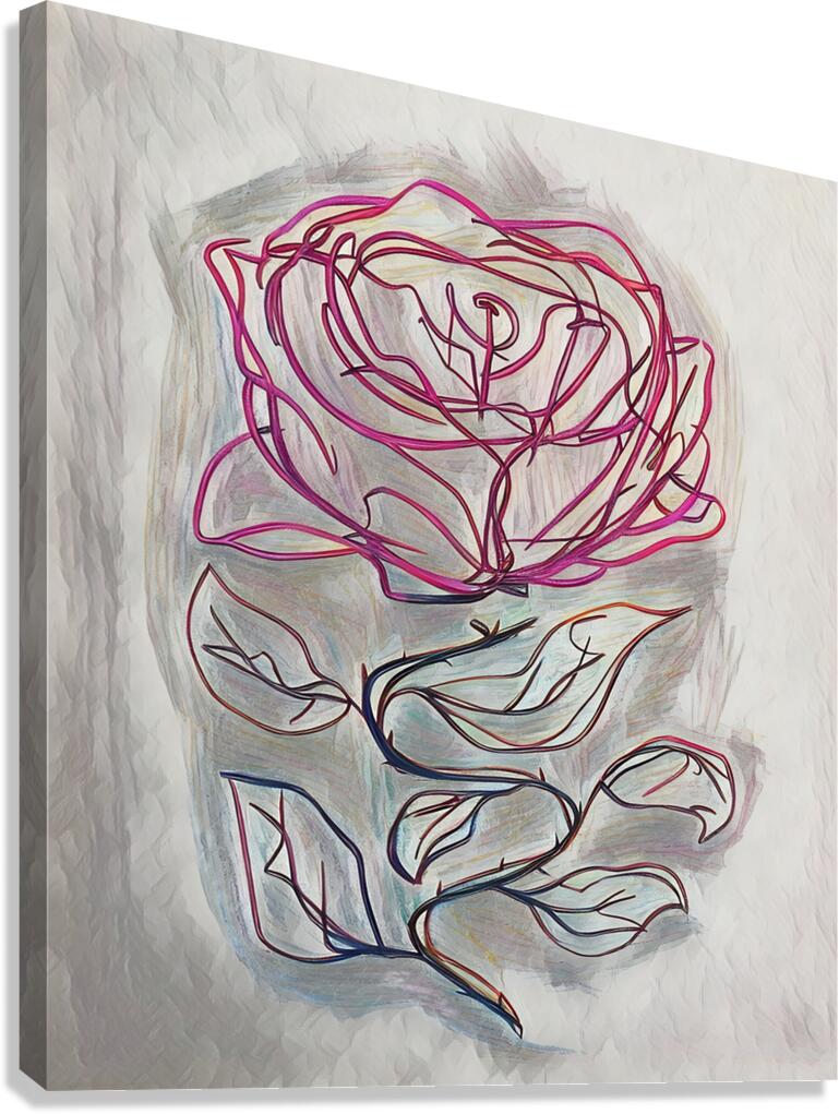 ArtXcl 367 Flower Rose Canvas Print