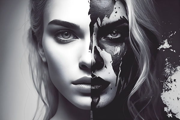 Black  White 2 by Noni K