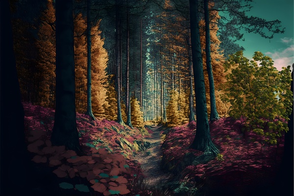 Chromatic Copse 2 Print