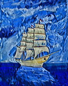 ship 11 oilpaint polyart 3