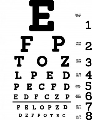 EYE TEST CHART