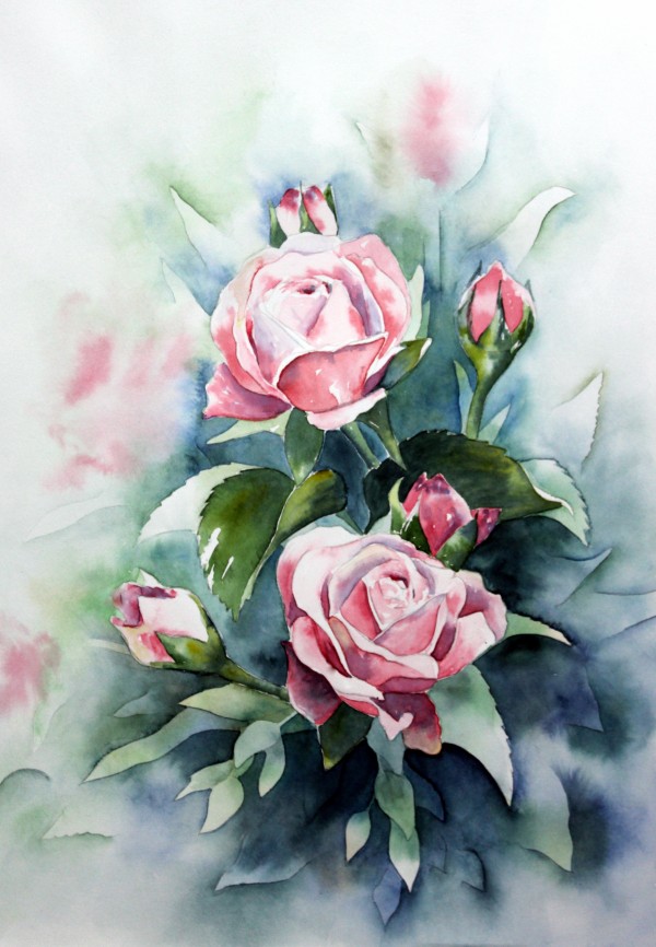 ROSES Painting Print