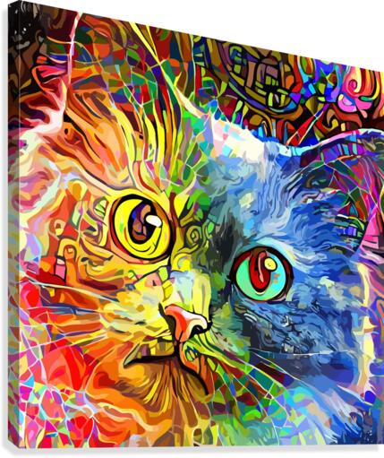 Rainbow Cat Canvas Print