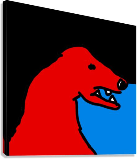 Scary monster  Canvas Print