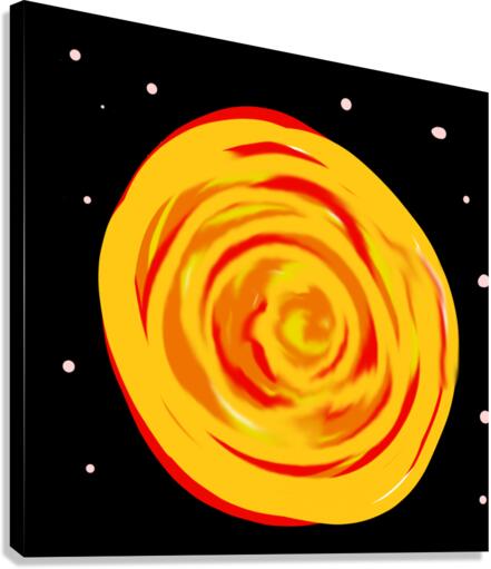 The sun Canvas Print
