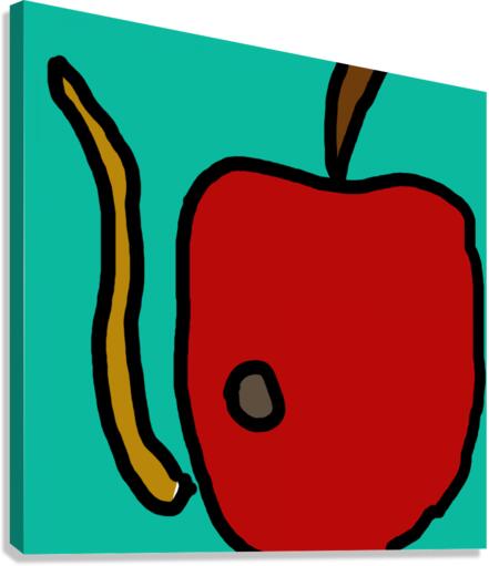Rotten apple  Canvas Print