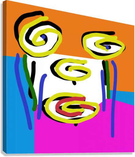 Crying yellow flowers  Canvas Print