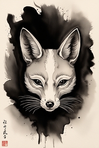 Default In the depths of an exquisite ink wash pa