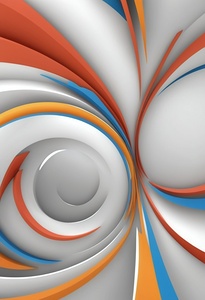 Abstract background with soft pastel waves and color gradient