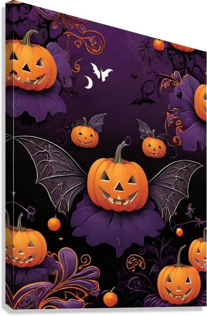 Default An enchantingly festive Halloween scene b 1716758992.121 Canvas Print