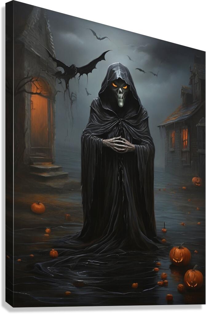 Default An eerily enchanting Halloween image a vi 1716758990.7292 Canvas Print