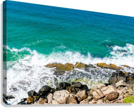 Waves on Reefs Canvas Print