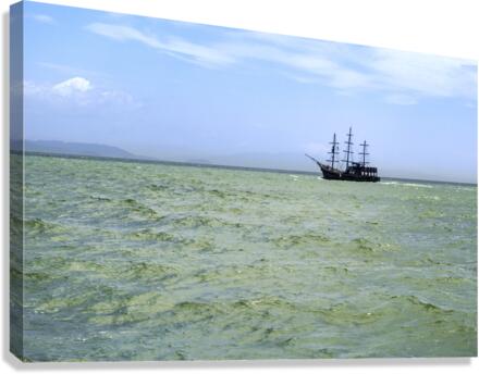 Pirate boat Canvas Print