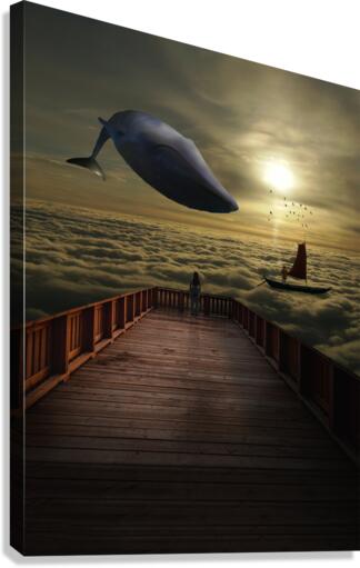 Floating Wale Canvas Print
