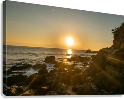 Clear sunset Canvas Print