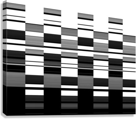 Lines black&white Canvas Print