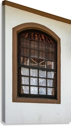 Old Brown Window Canvas Print