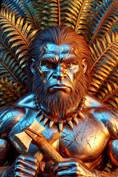 Bone Axe Titan by Sumer Paintings
