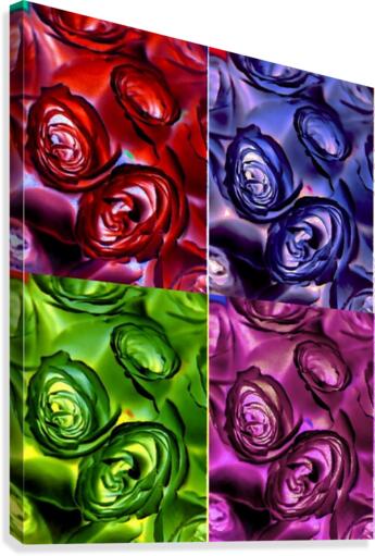 PSYCHEDELIC ROSES  Canvas Print