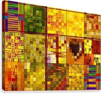 YELLOW COLLAGE Canvas Print
