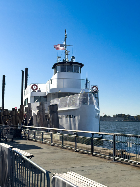Lady Liberty Boat Print