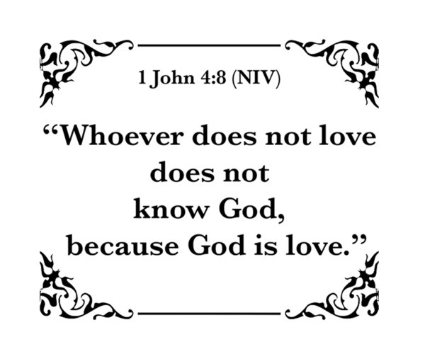1 John 4 8 Print