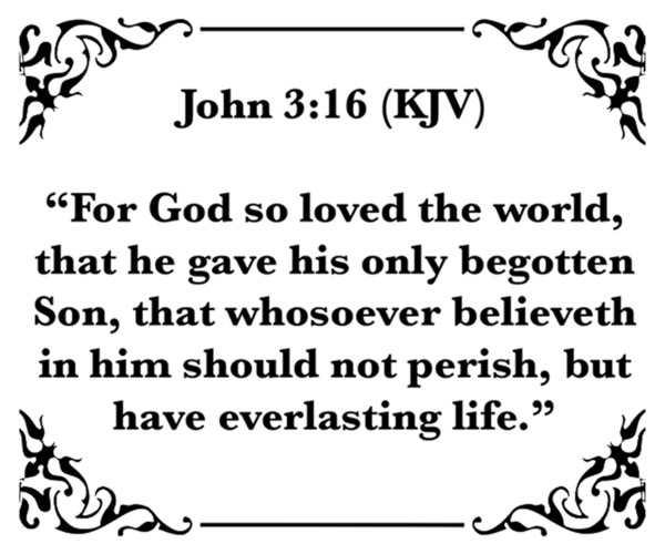 John 3 16 Print
