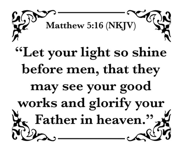 Matthew 5 16 Print
