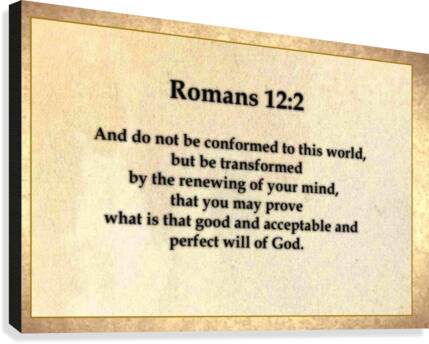 Romans 12 2 Canvas Print