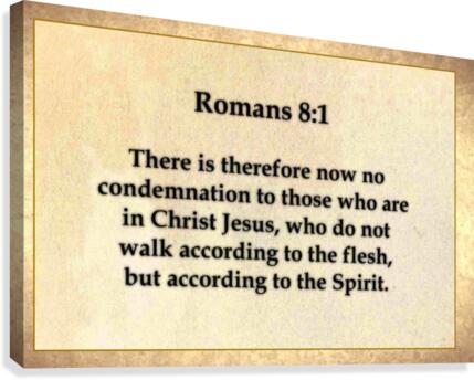 Romans 8 1 Canvas Print