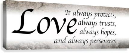 Love Always Canvas Print