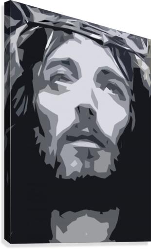 Christ Looking Up Canvas Print