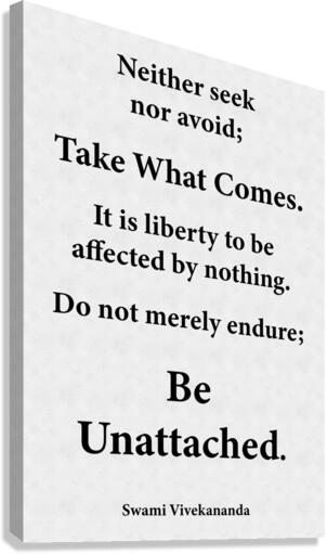 Be Unattached Canvas Print