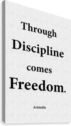 Through Discipline Canvas Print