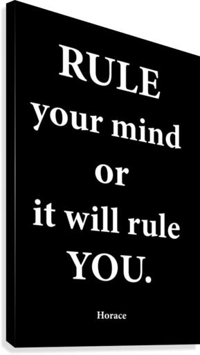 Rule Your Mind 2 Canvas Print