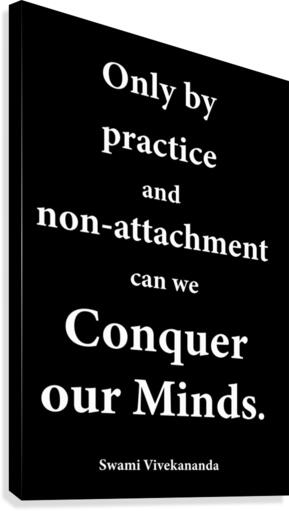 Only By Practice 2 Canvas Print