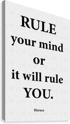 Rule Your Mind Canvas Print
