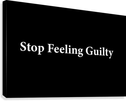 Stop Feeling Guilty 2 Canvas Print