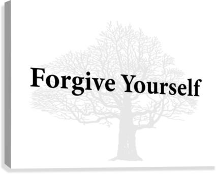 Forgive Yourself Canvas Print
