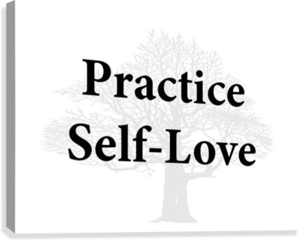 Practice Self Love Canvas Print