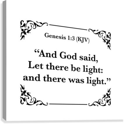 Genesis 1 3 Canvas Print