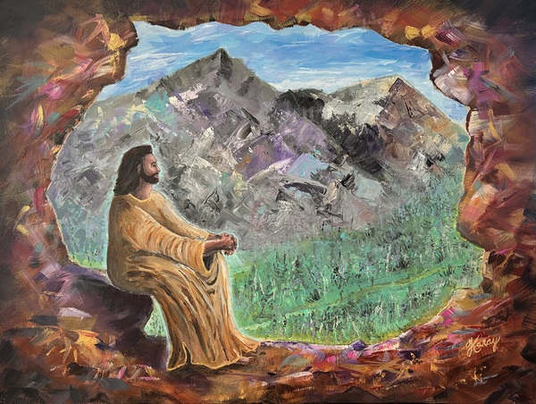 La lumiere de Jesus  Print