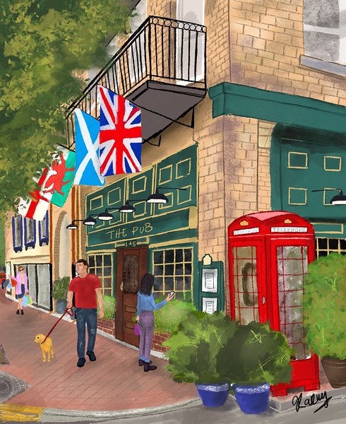 Une journee en ville  Print