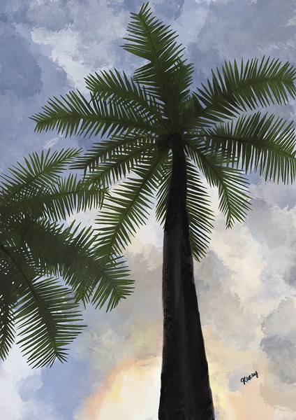 Sous les palmiers d’Hawaii  by KaRay Illustrations