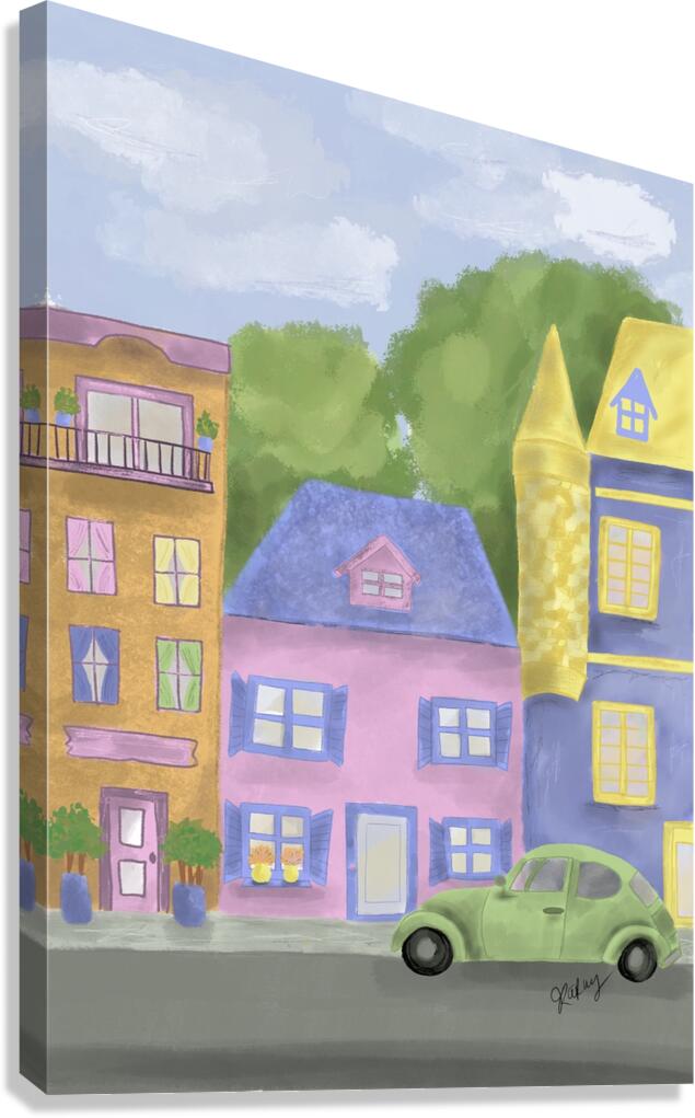 Coccinelle verte  Canvas Print