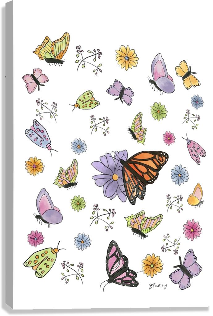 Papillons Canvas Print