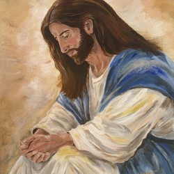 Reflexion Jesus toile
