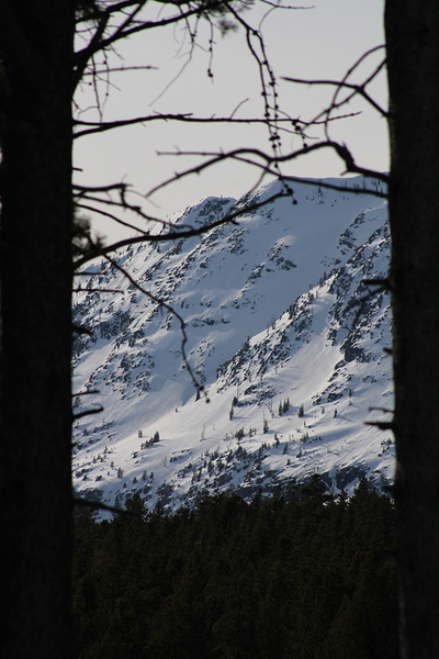 Shadowed Mountain Print